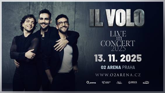 Světoznámé pop-operní trio Il Volo se potřetí vrátí do Prahy!