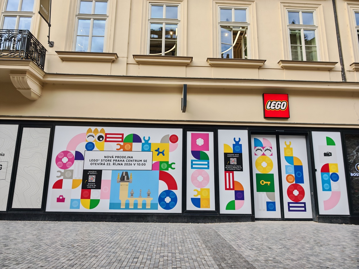 LEGO Store Praha Centrum na Příkopech – fotografie HMG