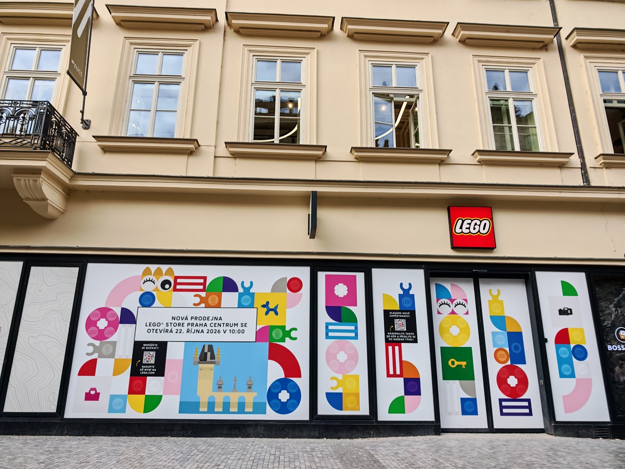 LEGO Store Praha Centrum na Příkopech – fotografie HMG